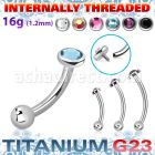 ubnbin11 titanium g23 banana flat back crystal ball internal