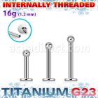 ulbb2i titanium g23 internal labret 2mm ball