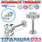 ulbin17 titanium g23 labret bohemian top cz internal