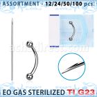 uset06 piercing kit titanium g23 eyebrow bananas needle