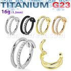 usgsh35 titanium hinged segment ring 16g double outward cnc