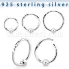 vsegh18b3 silver hinged segment ring 18g ball middle