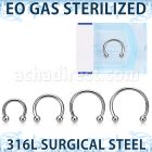 zcbeb25 eo gas sterilized 316l steel circular barbell