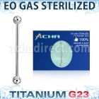 zubbinds sterilized titanium g23 industrial barbell balls