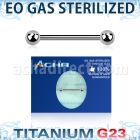 zubbnps sterilized titanium g23 nipple barbell 4mm balls