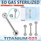 zubbsin sterilized titanium g23 barbell 14g balls internal