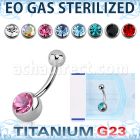 zubn1cg sterilized titanium banana jewel titanium ball