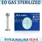 zulb25 eo gas sterilized high polished titanium g23 labret