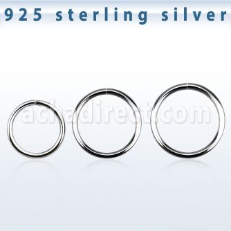 agsel20 0 8mm sterling silver seamless ring with diameter 8 12mm