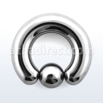 bcr0 316l steel 8mm ball closure ring with 10mm ball