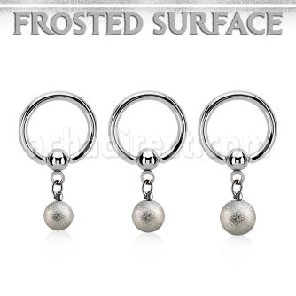 bcrgfo 316l steel bcr 1.6mm w a frosted steel ball