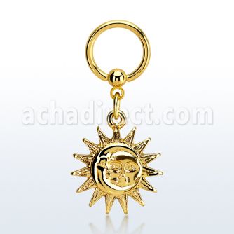 bcrtg726 gold pvd plated steel bcr 1.6mm w plain sun