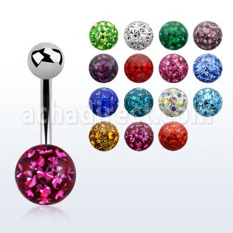 bnfr8 316l steel belly banana w top ball ferido ball w resin