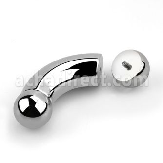 bnpb 316l steel belly banana for prince albert piercing