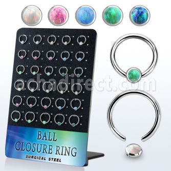 board 30 steel ball closure ring 8 10mm 4mm disk w opal
