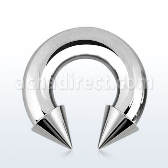 cbrcn2 316l steel 6mm circular barbell with internal 8mm cone