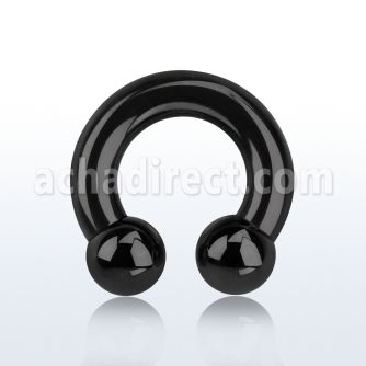 cbrt2 pvd 316l steel 6mm circular barbell w intern 10mm balls