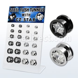 dapg1 board of anodized steel screwfit tunnel w cz star