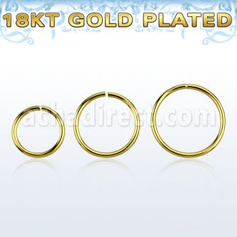 gpsel20 0 8mm gold plated silver seamless ring diameter 8 12mm