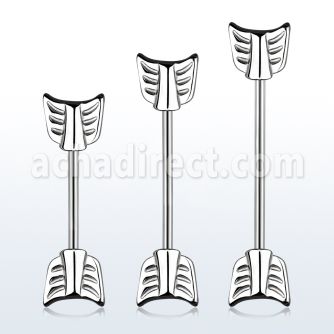 indsh39 surgical steel industrial barbell