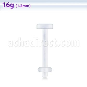 lbrt16 flexible acrylic 1 2mm labret retainer