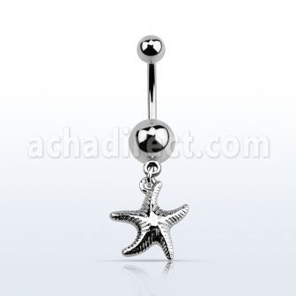 msd727 316 steel belly banana w 5 8mm plain ball starfish 