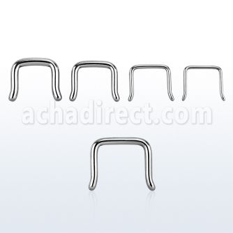 sepb 316l steel septum retainer in outward inverted u shape