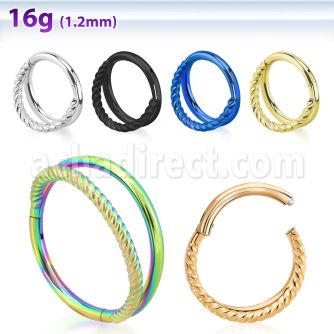 sgsh12 316l steel hinged segment ring twisted wire