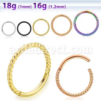 sgsh20 316l steel hinged segment ring twisted wire