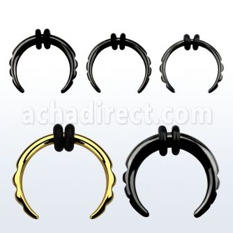tpcp pvd 316l steel septum pincher with ridged ends o rings