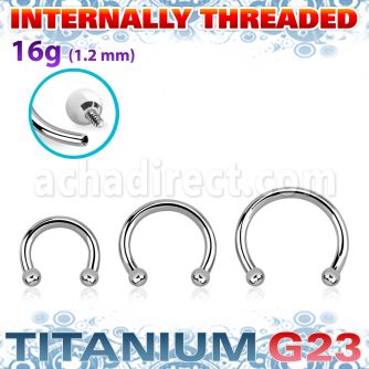 ucbeb2i titanium g23 internal circular barbell 2mm balls