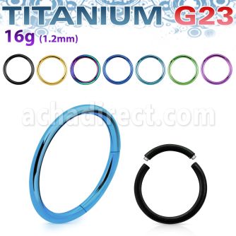 utsg16 anodized titanium g23 segment ring in 16g 1 2mm