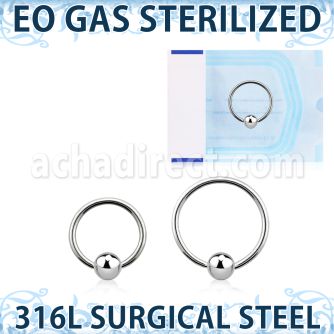 zbcr20 eo gas 316l steel ball closure ring