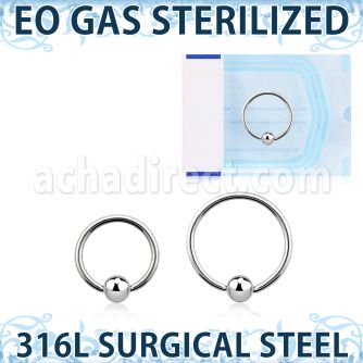 zbcr20s eo gas 316l steel ball closure ring