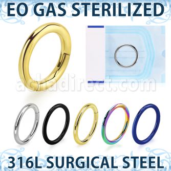 zsegh eo gas 316l steel hinged segment ring