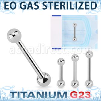 zubbbs sterilized titanium g23 tongue barbell with 5mm balls