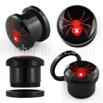 afpt dilatacion plug tornillo acrilico negro logo arana viuda negra venta