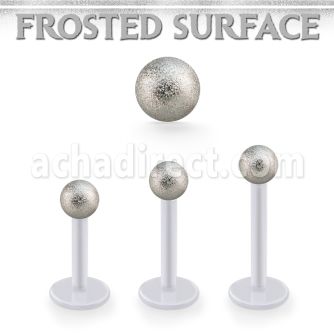 albfo3 labret bio flex bola acero quirurquico 3mm superficie efecto esmerilado distribuidor