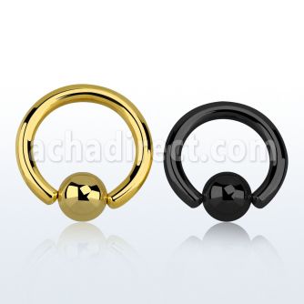 bcrt8 aro bola presion acero quirurgico pvd negro 3mm bola 8mm al por mayor