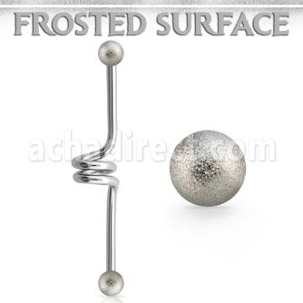 bdcfo4 barbell industrial espiral acero quirurgico bolas acero esmerilado 4mm mayorista