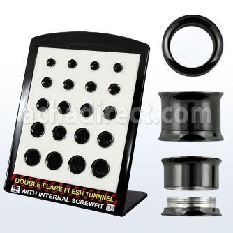 brpg149c al por mayor display 20 dilatadores tunel doble flare acero rosca interna 2g 916 6mm 14mm distribuidor mayorista