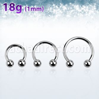 cb18b3 barbell circular acero quirurgico 1mm bolas 3mm mayorista