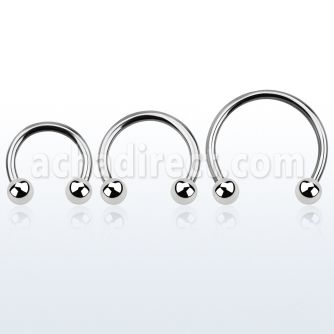 cbmb5l barbell circular diametro acero 316l bolas 5mm usar como arete mayorista
