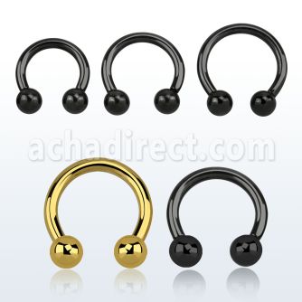 cbrt10 barbell circular acero quirurgico pvd negro 2 5mm bolas 6mm rosca interna mayorista