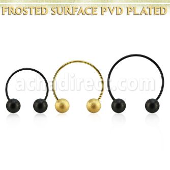 cbstfo5l barbell circular diametro acero 316l anodizado bolas 5mm acero esmerilado usar como arete distribuidor