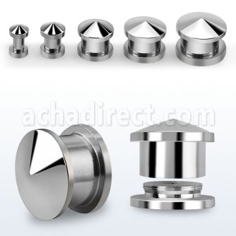 dhpg de acero 316l espejo pulido plug hueco rosca interna pincho al por mayor