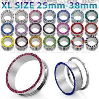 fscpcxl dilatacion tunel tornillo acero quirurgico brillo espejo xl cristal borde al por mayor