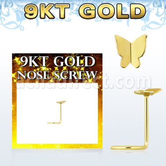 g9sbt2 piercing nariz l oro 9 kts 0 6mm mariposa oro liso 3 5mm distribuidor