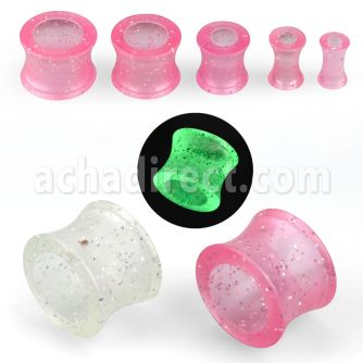 gaprd dilatacion tunel acrilica uso dual tunel glitter dia tunel brilla oscuridad noche mayorista