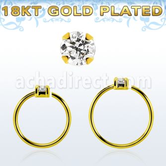 gpnhz2 aros nariz continuos plata 925 oro 18 kts zirconita 2mm venta